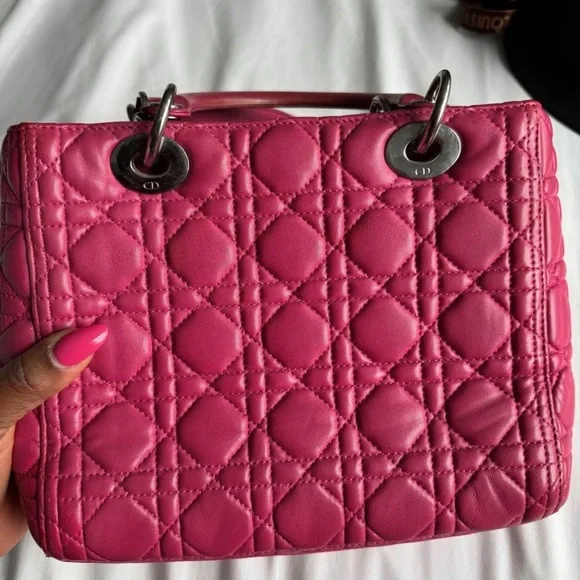 Pink Quilted Handbag - Picture 2 of 9